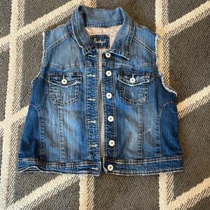 Amethyst Sleeveless Jean Jacket size 2X